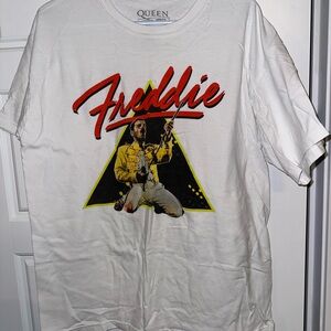 Queen Freddie Graphic Tee - White